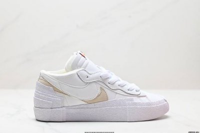 公司级sacai X Nike Blazer Mi D经典百搭中帮开拓者休闲运动板鞋 真硫化铝楦制作 原厂布料拼接 独家裁片完美鞋型 台湾进口软感荔枝头层皮 原