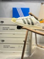 140 全新配色 Adidas阿迪达斯三叶草Superstar W经典贝壳头运动板鞋Fx5202 Qms7532629#36-45