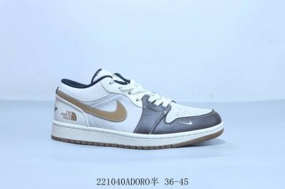 乔丹Air Jordan 1 Low Aj1 乔1低帮复古文化休闲运动篮球鞋 北面联名 2 40Adoro半 36-45