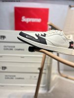 定制鞋盒 纯原大厂# Supreme X乔丹Air Jordan 1 Low Aj1低帮系列篮球鞋 官方同步配色 原装级产物 #拒绝公底 立体鞋型 细节完美Jh