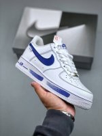 Nike Air Force 1 Low 07蓝色星球 空军一号低帮休闲板鞋 定制皮料 定制鞋盒 配件齐全 原楦原纸板 纯正空军版型 内置全掌气垫 货号 Zh0