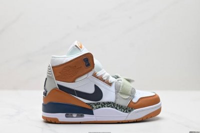 真标Nike Air Jordan Legacy 312 High Aj312 耐克乔丹三合一混合版本高帮文化休闲运动篮球鞋 货号:Fd9907-111 尺码:
