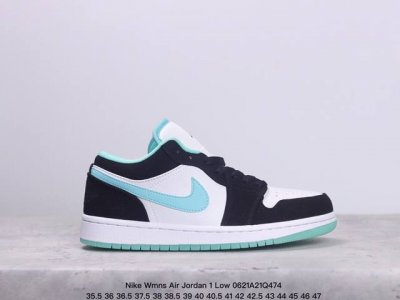 真标耐克nike Wmns Air Jordan 1 Low Aj1乔丹一代低帮经典复古文化休闲运动篮球鞋 货号:Dc0774-141 尺码:35.5 36 3
