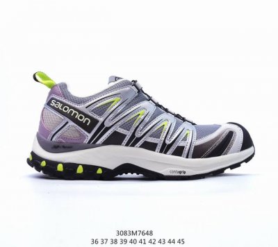 公司级salomon Xa Pro 3D Suede 萨洛蒙户外越野跑鞋 鞋面采用sensifit贴合技术 全方位贴合包裹脚型 鞋跟部鞋底牵引设计 提供强大的抓