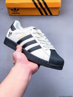 公司级头层！阿迪达斯Adidas Superstar 贝壳头经典百搭休闲板鞋 渠道正品订单 诠释市场最高工艺水平 贝壳头经典小白板鞋 专柜上架同步配色 全鞋进口