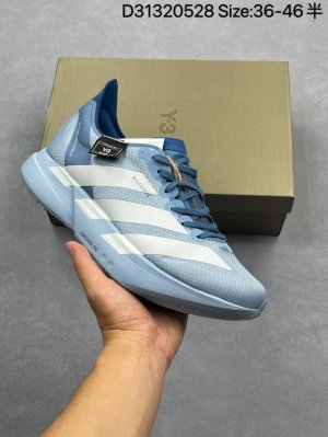 y-3 Adidas Adizero Adios pro 4M 马拉松飞线贾卡轻质透气休闲运动跑步鞋 采用双层透气网纱 Flywire动态飞线绑缚鞋面材质 内置
