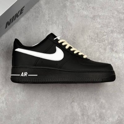 本地 核心私 Nike Air Force 1‘07 Low 黑白麻绳 空军一号低帮休闲板鞋 #原楦头原纸板 原装鞋盒 定制五金配件 内置全掌气垫 原厂鞋底 货