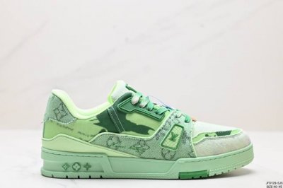 公司级全新lv路易威登louis Vuitton Trainer Sneaker Low休闲运动文化百搭板鞋 尺码:40-45 id:Jfd129-Sjs