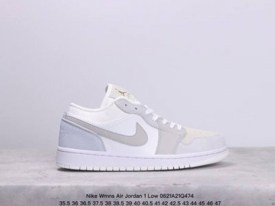真标耐克nike Wmns Air Jordan 1 Low Aj1乔丹一代低帮经典复古文化休闲运动篮球鞋 货号:Dc0774-141 尺码:35.5 36 3