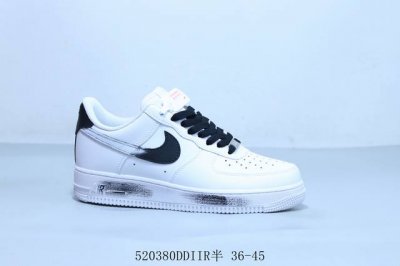 耐克 Nike Air Force 1 Af1耐克 低帮 空军一号休闲板鞋黑白 货号 Zh0316-078 520 Ddiir半 36-45