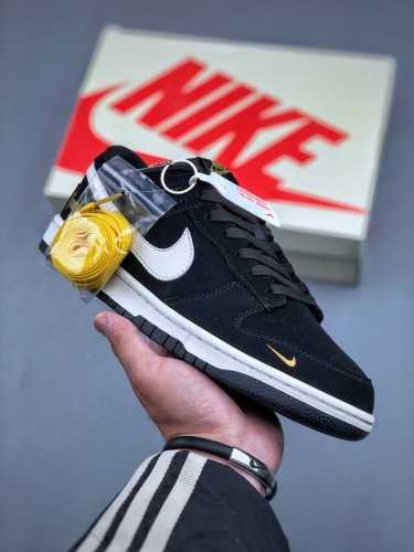 Nike Sb Dunk Low X Fear Of God 敬畏上帝 黑米金小钩纯原大厂出品 极力推荐原装头层材料 独家版型蒸餾加工帶來的是更好的视觉和脚感体