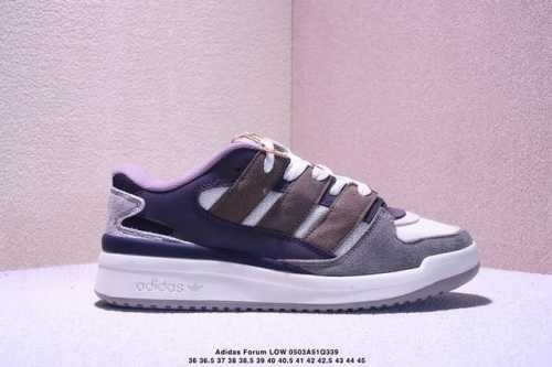 公司级Adidas Forum 0三叶草低邦 经典魔术贴复古板鞋 男女潮流头层皮休闲鞋 原楦原数据开发 采用牛培皮革材质 全头层皮鞋面 原盒原标 专供外贸渠道