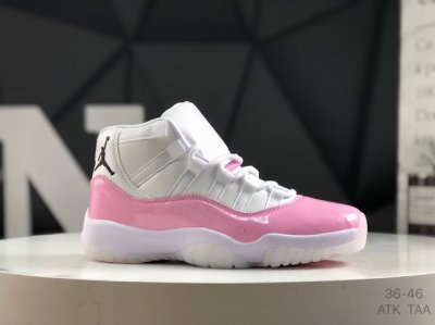 jordan 乔丹 采用漆皮牛培革鞋面材质 厂级拉帮注胶效果今年的大魔王是它 官方经典配色 耐克Air Jordan 11 High Aj11代迈克尔 乔丹高帮