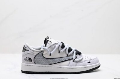 公司级Aj1倒勾Travis Scott X Air Jordan 1 ” Reverse Mocha “ Aj1乔1 Ts 闪电 联名倒钩 低帮文化篮球鞋 完