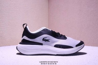Lacoste法国鳄鱼 舒适运动 网布减震防滑耐磨透气 低帮 橡胶发泡休闲跑步鞋 尺码:39-45 Xm0414Q474