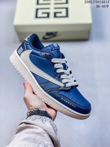 公司级 时尚元素X Jordan Air Jordan Low 倒勾 白灰黑勾古驰联名 合作融合了Travis Scott 独特的潮流风格 个性的设计风格以及J