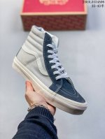 100 Z Vans Authentic 经典安娜海姆 全翻毛皮复古高帮高端硫化帆布鞋 Vn0A5Fbdolv 尺码：35 36 36.5 37 38 38.5