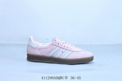 阿迪达斯Adidas Originals Gazelle Esquisite Gucci 德训 羚羊系列低帮复古百搭休闲运动板鞋 蓝粉 货号 Ji2716 41