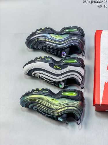 耐克 Nike Air Max 97 耐克97款全掌气垫缓震跑步鞋 子弹头复刻 织物材质运动鞋 货号：Ii1711 Size:如图所示 编号：04Jhd332A