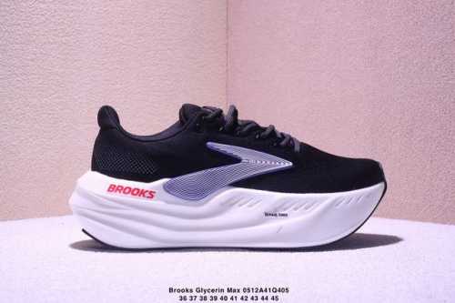 公司级Brooks 布鲁克斯Glycerin Max 超级甘油 厚底马拉松缓震跑鞋 该鞋以厚实的中底和高分子注氮技术为特点 提供极致的缓震性能 鞋面柔软厚实 具