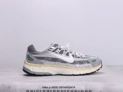 耐克nike P-6000 跑鞋内外侧都用了红色的钩子，采用透气材料，搭配匠心覆面，再现千禧年代的跑鞋风格，塑就大气外观。鞋款秉承 Nike Pegasus 2