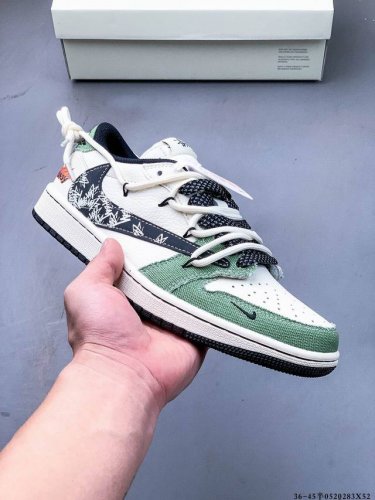 公司级头层 耐克Nike Air Jordan 1 Low Aj1乔1 低帮潮流缓运动休闲板鞋 Aj1 低帮拼接 完美版型真头层牛皮# 内置缓震气垫 原鞋开模