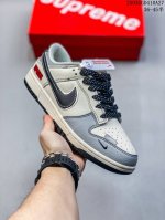 290 海外爆款限量发售！公司级 Nike Sb Dunk Low“石头岛联名黑灰四勾”高端定制 低帮休闲板鞋 定制鞋盒 大厂纯原品质出货 超高清洁度 皮料切割