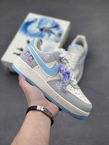 海外限量发售！公司级Nike Air Force 1 '07 Low “哪吒联名 灵珠”空军一号 低帮 运动鞋 休闲鞋 折边针车 工艺难度大 原楦头原纸板 原装