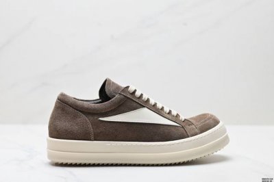 纯原Rick Owens 瑞克 欧文斯 复古百搭 时尚 舒适透气 耐磨 休闲鞋 市售最高版本 粗鞋带 原鞋开发 独家私模大底 定制鞋面布料 针车间距都是极致还原