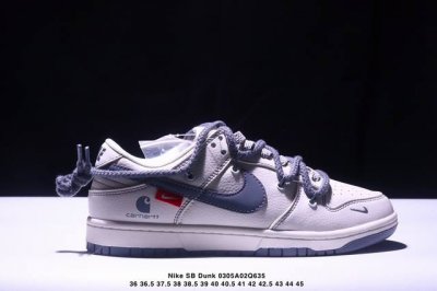 260 Nike Sb Dunk Low“卡哈特联名——绑带灰勾” 周年高端定制 低帮休闲板鞋 定制鞋盒 大厂纯原品质出货 超高清洁度 皮料切割干净无任何毛边