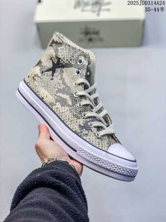 Stussy X Converse All Star Chuck 70 匡威 蛇纹时尚百搭 防滑耐磨 高帮 帆布鞋 货号:A11674C Size:35～44硫 - 点击图像关闭