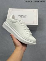 Alexander Mcqueen 麦坤亚历山大麦昆 Sole Leather Sneakers 低帮时装厚底休闲运动小白鞋 尺码：如图 编码：D1920041