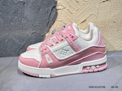 新品上市实拍 全新Lv路易威登Louis Vuitton Trainer Sneaker Low休闲运动文化百搭篮球板鞋Wwlxld 8