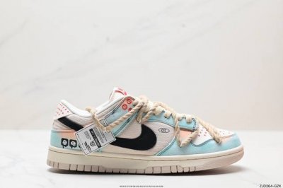 公司级耐克nk Sb Dunk Low”Green Beige“绑绳解构风 原装头层材料 用料绝不含糊 独家版型蒸餾加工帶來的是更好的视觉和脚感体验 清洁度 电