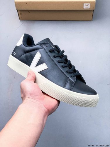 街拍频繁上镜 Veja Leather Extra Sneakers 二层皮 法国国民V字经典小白板鞋 春季入夏简约百搭款 全头层进口牛皮 舒适面革内里 广东厂