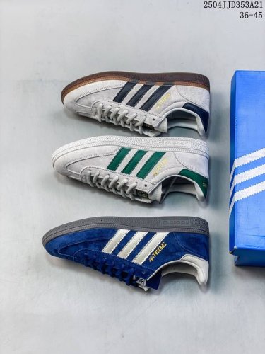 男女鞋36-45码 带半码 Adidas Originals Handball Spzl 阿迪达斯 低帮 舒适潮流轻便耐磨防滑低帮板鞋男女同款 1979年，阿迪