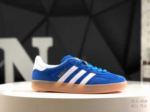阿迪达斯 Ad Original Gazelle Indoor Trainers 瞪羚室内鞋系列低帮复古百搭休闲运动德训风板鞋 高端零售特供批次 原厂定制长毛翻
