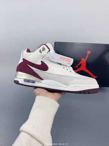 ：200 jordan Air Jordan 3 耐磨 低帮 复古篮球鞋 size：如图 编码：K234K0020323