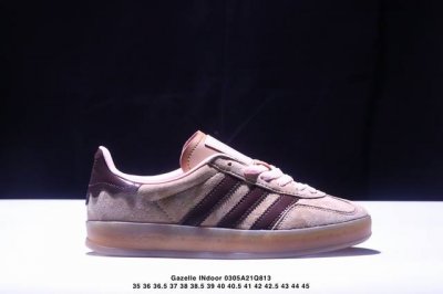 160 公司级Adidas Originals Gazelle Indoor 三叶草休闲防滑耐磨低帮板鞋 鞋头出色设计 塑就出众贴合感 稳固的后跟贴合足部曲线设