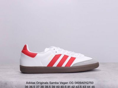 阿迪达斯三叶草adidas Originals Samba Vegan Og”Spd“桑巴舞系列绅士德训足球风百搭低帮休闲运动板鞋 xm0809Q750