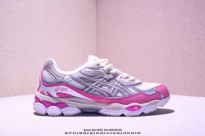 Asics Gel-Nyc 亚瑟士复古透气休闲鞋缓震男子耐磨跑步鞋 1203A383-104 尺码：36 37 37.5 38 38.5 39.5 40 40.