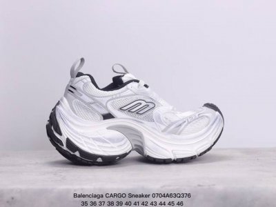 公司级balenciaga Cargo Sneaker 巴黎世家十一二代圆头系带 公司级版本 舒适百搭低帮生活休闲鞋老爹鞋 全套原纸板楦头开发 最原汁原味的灵魂