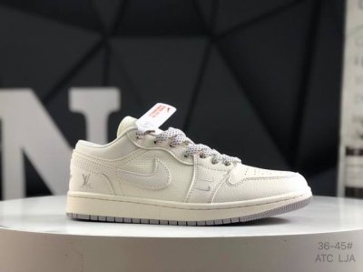 公司级带半码 耐克 Nike Air Jordan 1 Low Og Sp Aj1 乔1 低帮潮流运动休闲板鞋。Aj1 低帮拼接 完美版型真头层牛皮# 内置缓震