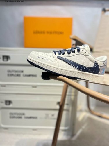 公司级头层皮Lv X 乔丹Air Jordan 1 Low Aj1低帮系列篮球鞋 官方同步配色 原装级产物 #拒绝公底 立体鞋型 细节完美 高清洁度Zh2598
