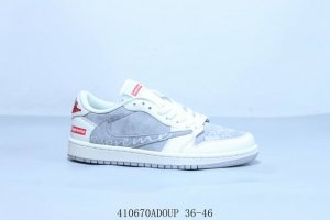 210 乔丹Air Jordan 1 Low Aj1 乔1低帮复古文化休闲运动篮球鞋倒勾 货号 Sj2068-113 410670Adou -46