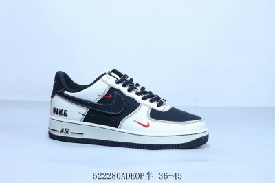 耐克 Nike Air Force 1 Af1耐克 低帮 空军一号休闲板鞋 货号 Sc9207-537 522 Adeop半 36-45