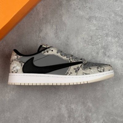 本地 核心私 公司级 耐克 Travis Scott X Fragment Design X Jordan Air Jordan 1 Low Og Sp Lv路