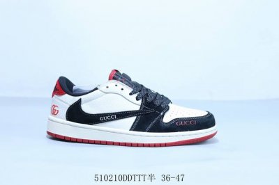 乔丹Air Jordan 1 Low Aj1 乔1低帮复古文化休闲运动篮球鞋 倒勾 古驰 货号 Xy2688-123 510210Ddttt半 36-47