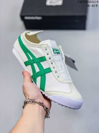 亚瑟士asics Onitsuka Tiger Slip-On鬼冢虎 一脚蹬 帆布鞋 货号：D3K0N 0143 码数：36 37 37.5 38 39 39. - 点击图像关闭