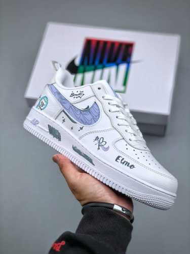 Nike Air Force 1‘07 Low 空军一号低帮休闲板鞋 哆啦A梦 定制球鞋 #原楦头原纸板 原装鞋盒 定制五金配件 内置全掌气垫 原厂鞋底货号：F